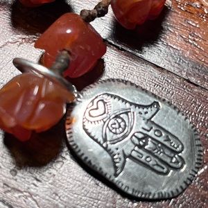 Jes MaHarry stone bracelets with charm and tiny Jes MaHarry charm